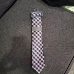 Michael Kors S53403 Men's Multicolor Silk Blend Classic Office Self-Tied Necktie